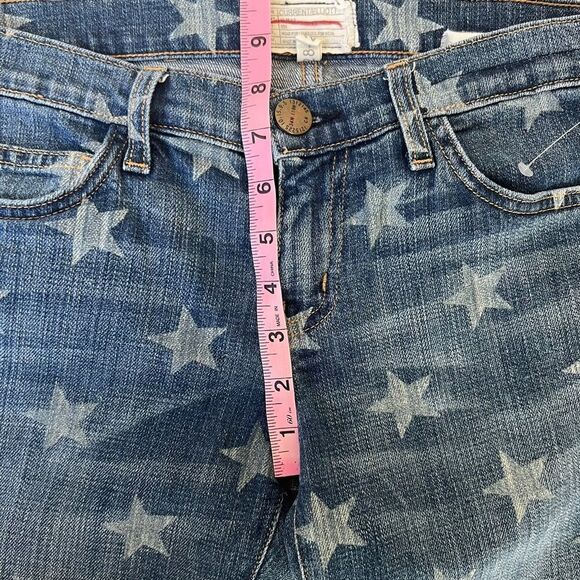 Current Elliot The Stiletto White Star Print 80’s Ankle Skinny Jeans - Picture 7 of 12